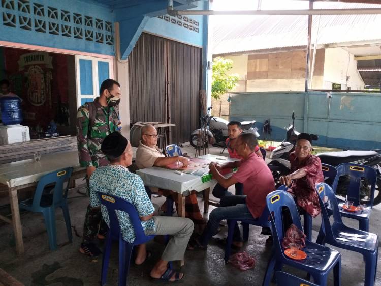 Babinportdirga Lanud SIM  Sosialisasi Prokes  Covid-19 Pada Masyarakat Blang Bintang Aceh Besar