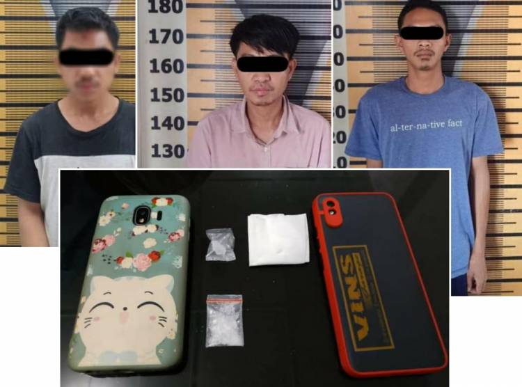 Jadikan Kos-Kosan Lokasi Transaksi Narkoba, Tiga Sekawan Beda Daerah Kompak Satu Sel
