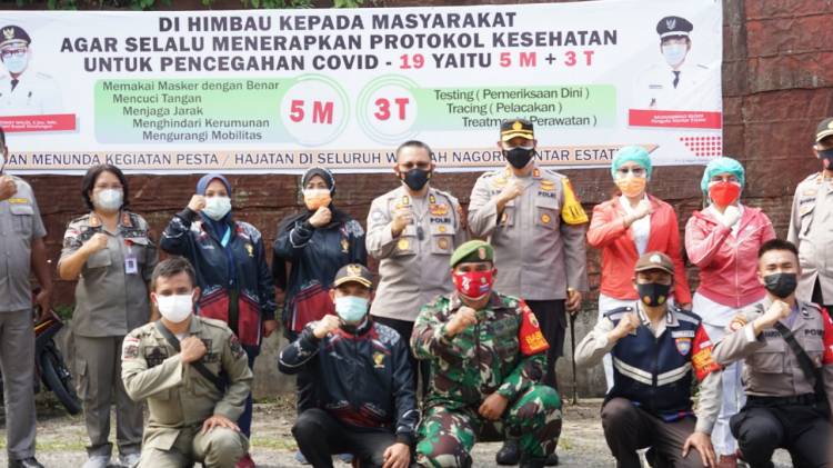 Komitmen Polri dalam Memutus Mata Rantai Penyebaran Covid-19 Saat Menerima Kunker Wadir Bin