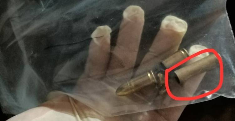 Selongsong Peluru Yang Ditemukan Dari Lokasi Perampokan, Diduga Kaliber 7,62 MM