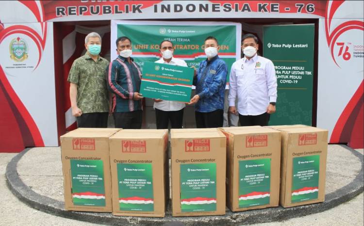 PT TPL Mendukung Program Penanganan Covid-19 Nasional di Sumatera Utara Melalui Kontribusi 20 Unit Konsentrator Oksigen