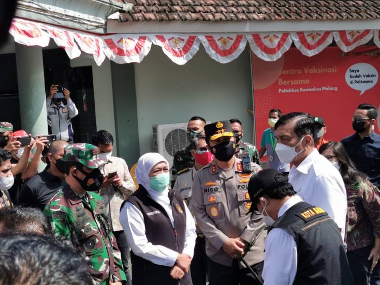 Forkopimda Dampingi Menko Marves dan Menkes Lakukan Pengecekan Penanganan Covid di Jatim