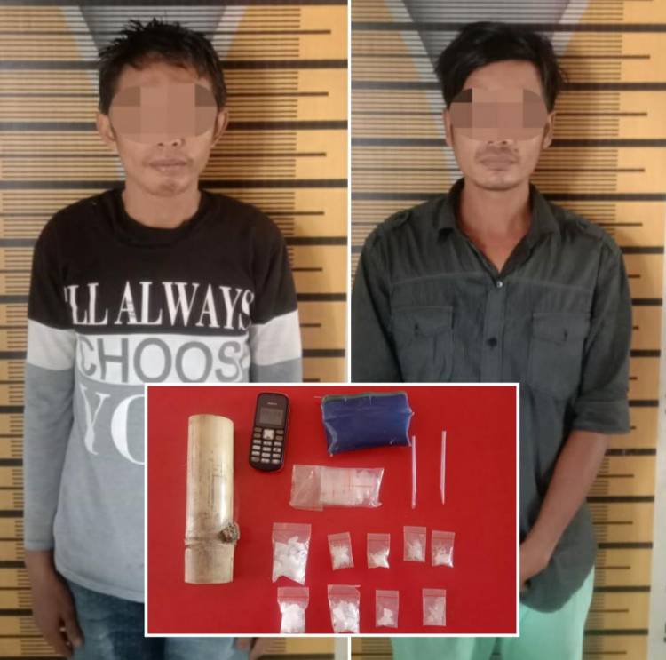 Simpan 9 Paket Shabu Dalam Bambu, 2 Warga Nakes Disimpan Dalam Sel
