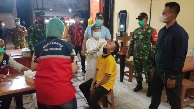 Koramil 07/PB dan Satgas Covid-19 Gelar Swab Antigen Mobile di Perbaungan