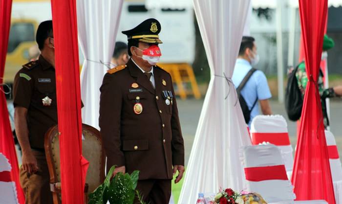 Wakajatisu Edyward Kaban Ikuti Upacara HUT Kemerdekaan RI di Lanud Suwondo Medan