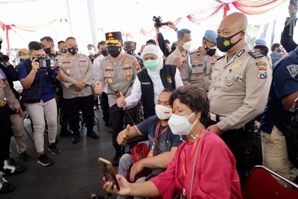 Polda Jatim Gelar Vaksinasi 5000 Dosis Bagi Penyandang Disabilitas dan ODGJ