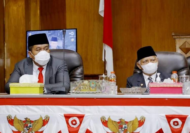 Forkopimda Asahan Ikuti Pidato Kenegaraan Secara Virtual