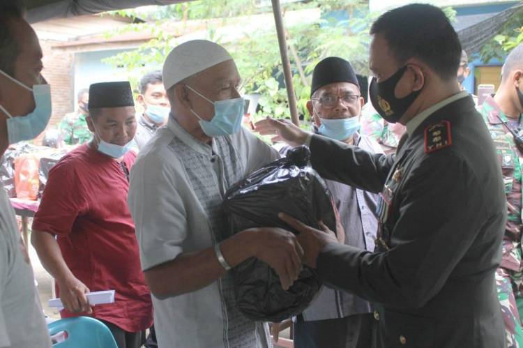 HUT RI ke -76 Dandim 0209/LB Ikuti Upacara Di Pemkab Labuhanbatu