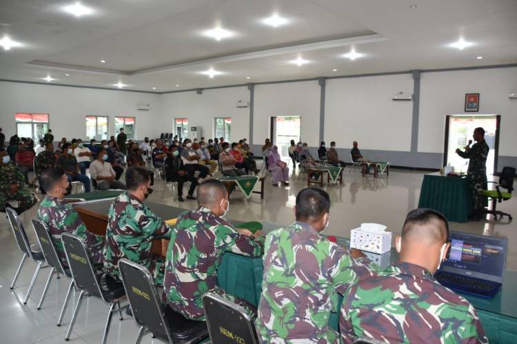 Jelang Seleksi Calon Prajurit Caba PK TA.2021 Korem 023/KS Beri Pengarahan Pada Orang Tua Calon