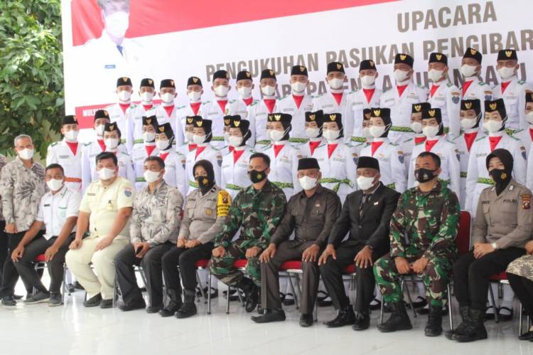 Dandim 0209/LB Hadiri Pengukuhan Paskib Kabupaten Labuhanbatu