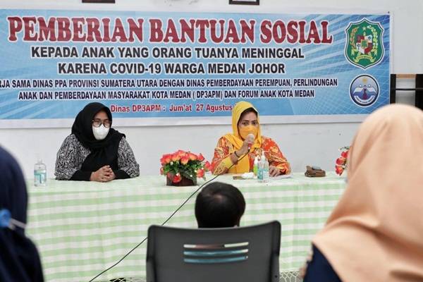 Pemko Medan Lakukan Pendampingan dan Pemulihan Anak yang Orang tuanya Meninggal Akibat Covid-19
