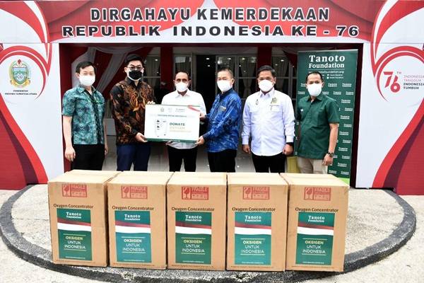 Pemprov Sumut Terima Bantuan 60 Konsentrator Oksigen