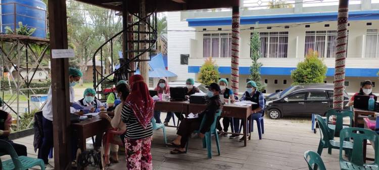 Kapolres Simalungun Himbau Warga Taati Protokol Kesehatan, Vaksinasi Tahap II