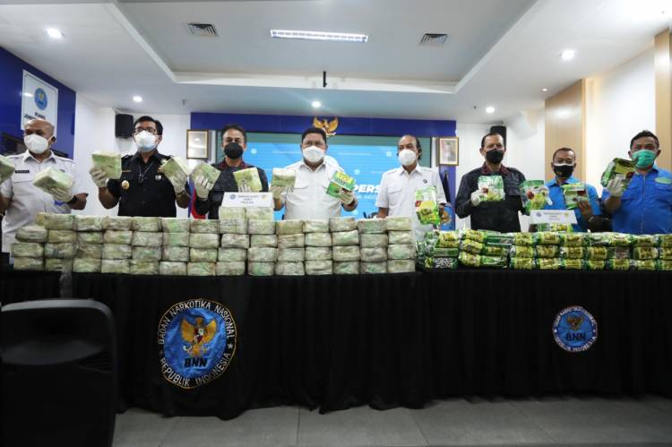 BNN Gagalkan Penyelundupan 324,3 Kg Sabu-sabu Dari Aceh