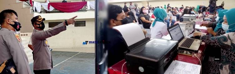 Bersama Forkopimda Kabupaten Asahan Gelar Gebyar Vaksin Covid 19 Tahap I Secara Massal