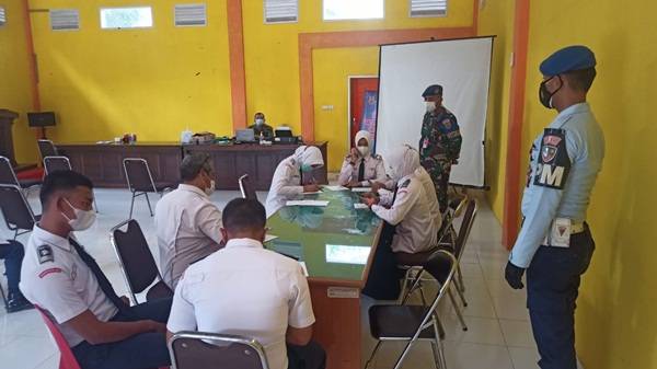 Serbuan Vaksin Lanud  SIM KembaliI Digelar  di  Aula Kantor  Camat Blang Bintang