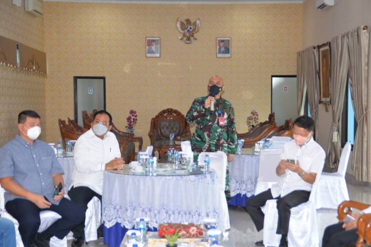 Danlanud Soewondo Coffee morning dengan pengelola perumahan seputaran polonia