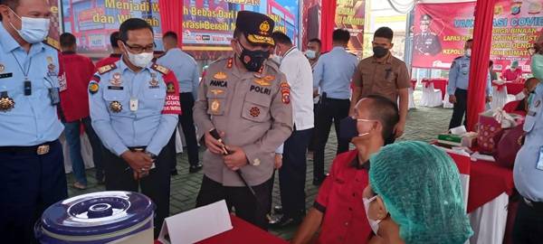 2 RIbu Warga Binaan Lapas dan Rutan Tanjung Gusta Terima Vaksinasi Covid 19