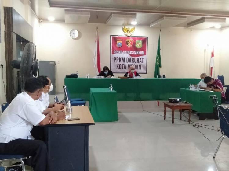 52 Orang Pelanggar PPKM Darurat dan PPKM Level 4 di Kota Medan Jalani Sidang Tipiring