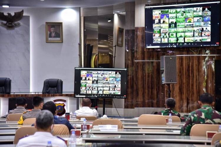 Bahas PPKM, Gubernur Edy Rahmayadi  Ajak TNI/Polri Siapkan Jajaran