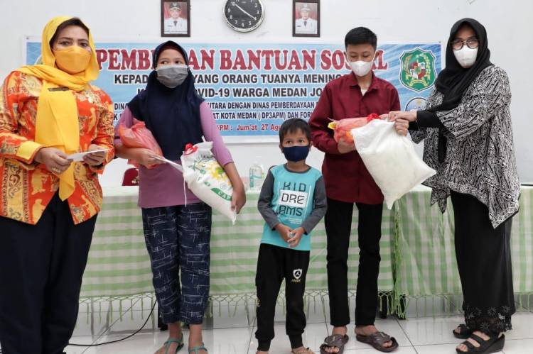 Pemko Medan Lakukan Pendampingan dan Pemulihan bagi anak yang orang tuanya Meninggal Dunia Akibat Covid-19