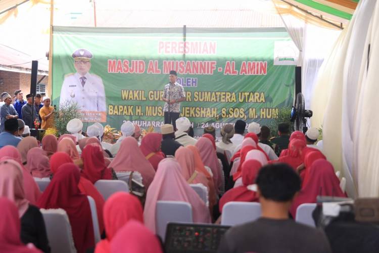 Musa Rajekshah Resmikan Masjid Al Musannif Al Amin