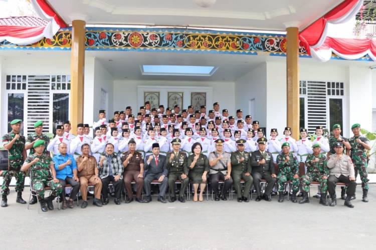 Bupati Karo Cory S Sebayang Kukuhkan 65 Anggota Paskibraka Tahun 2022