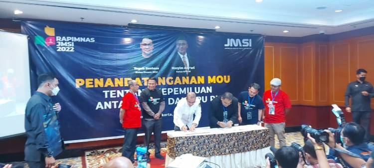 Pemilu 2024, JMSI dan KPU RI Tandatangani Nota Kesepahaman
