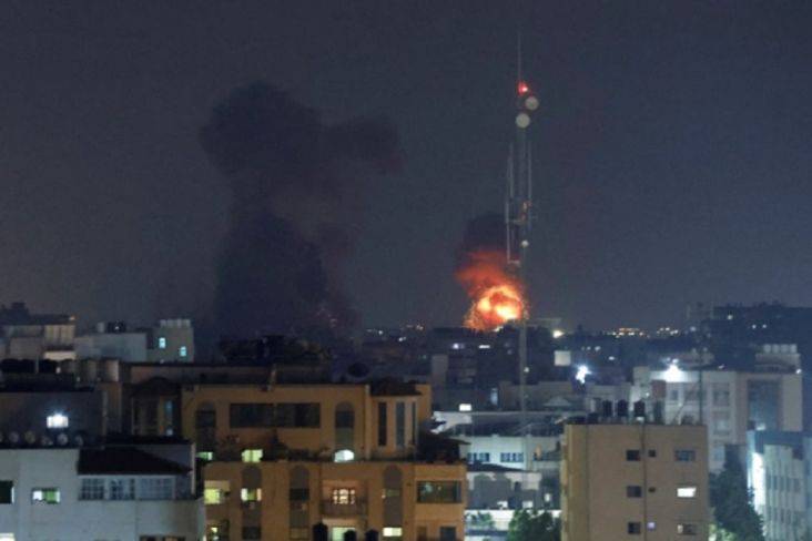 Jet-Jet Tempur Israel Bombardir Jalur Gaza Sebanyak 15 Orang Tewas Jadi Korbanya