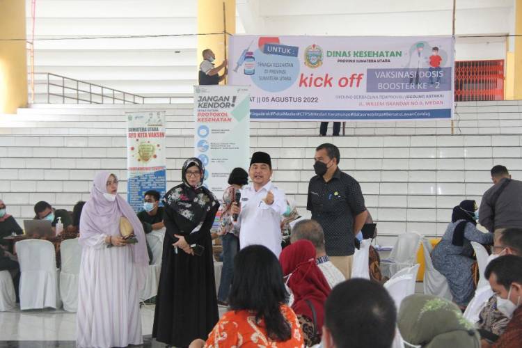 Pemprov Sumut Targetkan 93.508 Nakes Dapatkan Vaksin Booster ke-2