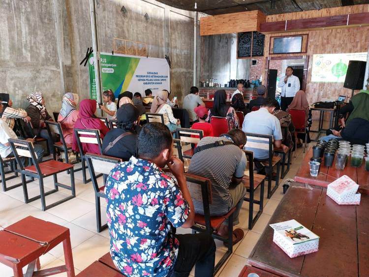 Sosialisasi BPJS Ketenagakerjaan Ke Pelaku UMKM KUBE Kuliner Asahan