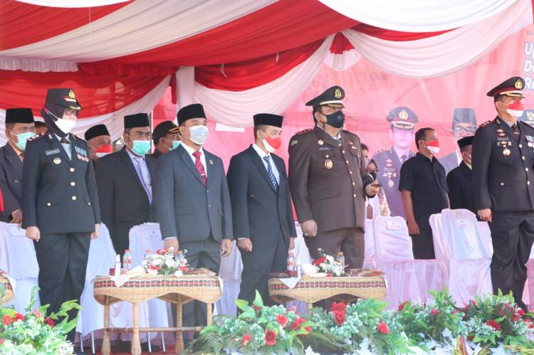 Kapolres Simalungun Ikuti Upacara Peringatan HUT Ke 77 Kemerdekaan RI Tahun 2022