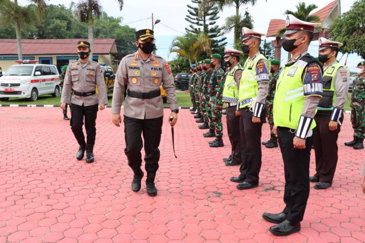Kapolres Toba Pimpin Apel Kesiapan Antisipasi Bencana Alam Karhutla Tahun 2022