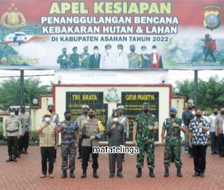 Gelar Apel Kesiapan Penanggulangan Bencana Karhutla Dipimpin Bupati Asahan