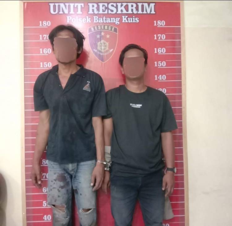 Tim Tekab Polsek Batang Kuis Amankan Dua Orang Pelaku Pencurian Komponen Perangkat Tower XL Axiata