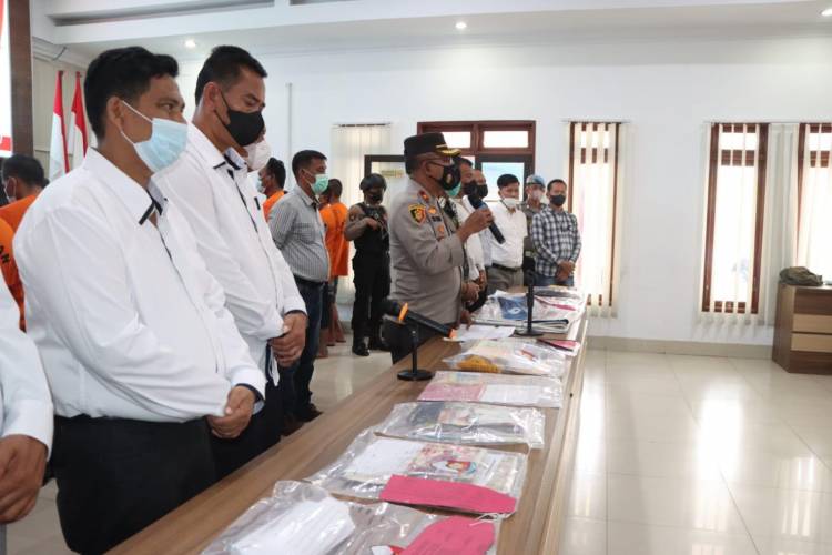Ini Hasil Tangkapan Polres Tanah Karo Mulai Dari Januari Hingga Agustus