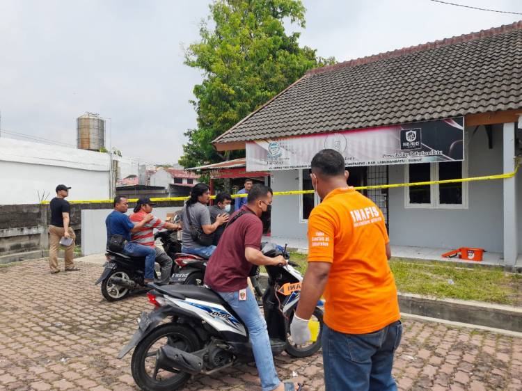 Polres Labuhanbatu Gelar Pra Rekontruksi Kasus Penganiayaan Wartawan matatelinga.com