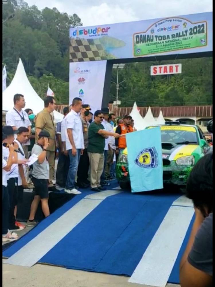 Kejuaraan Nasional Danau Toba Rally 2022 di HTI TPL Dimulai