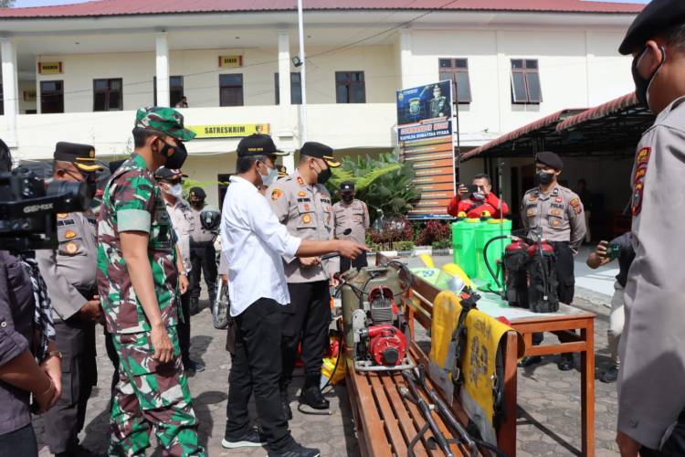 Polres Tanah Karo Menggelar Apel Kesiapsiagaan Bencana Alam