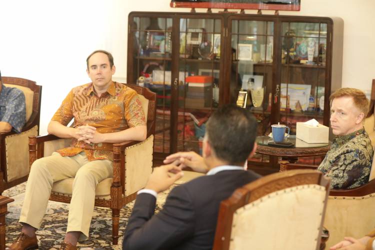 Musa Rajekshah Sambut Kujungan Konselor Politik Kedubes AS Kyle Richardson, Bahas Soal Pesta Politik 2024