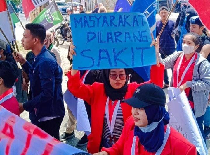 Dinilai Tidak Peduli Kesehatan Masyarakat Kurang Mampu, Cipayung Geruduk DPRD Labuhanbatu