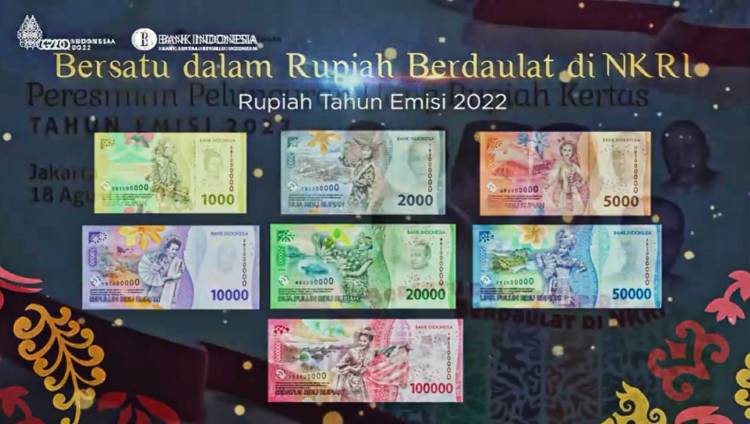 Tok! Hari Ini 7 Pecahan Uang Rupiah Kertas Emisi 2022 Diluncurkan, Berikut Penampakannya!