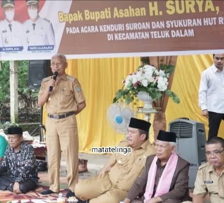 Kenduri Suroan Di Kecamatan Teluk Dalam Dihadiri Bupati dan Wakil Bupati Asahan