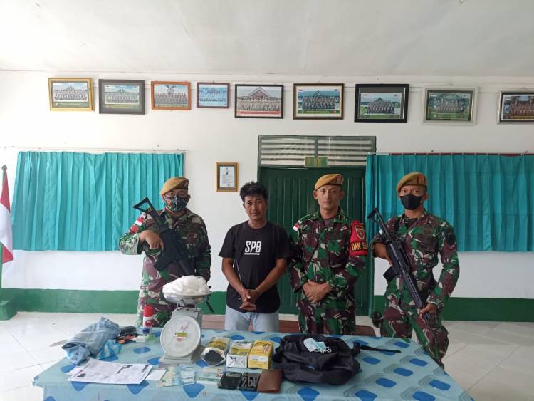Kadispenad: Kembali Ukir Prestasi, Satgas Pamtas RI-MLY Gagalkan Penyelundupan 1 Kg Sabu
