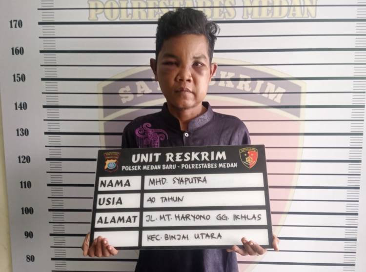 Reskrim Polsek Medan Baru Ringkus  Maling Motor di halaman Mesjid Al Jihad