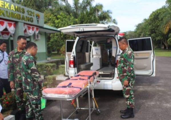 Tingkatkan Kesehatan Warga & Prajurit, Yonif Mekanis 121/MK Terima Bantuan Satu Unit Ambulance dari BRI Lubuk Pakam