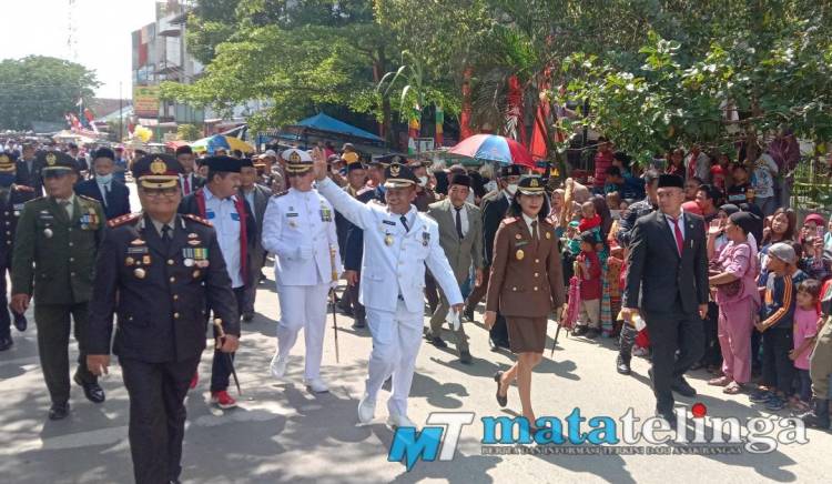 Semarak HUT RI, Forkopimda Tanjungbalai Ikut Arakan Jalan Kaki Keliling Kota