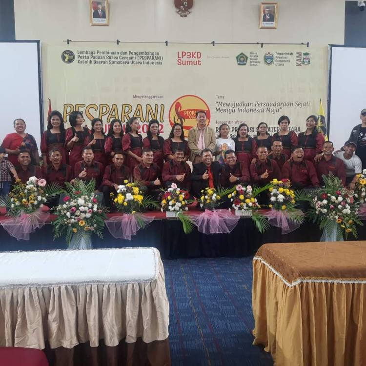 LP3KD Humbahas Berhasil Raih Kejuaraan Pesparani Katolik Sumut 2022