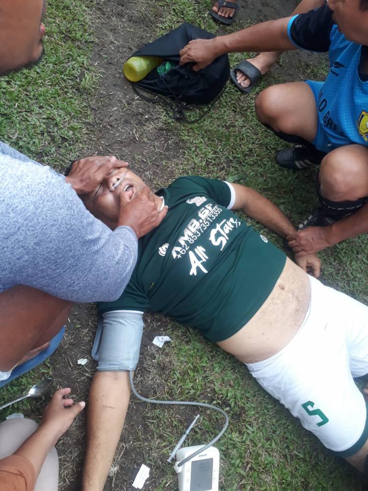 Usai Main Bola Anggota Polsek Pagar Marbau Meninggal Dunia