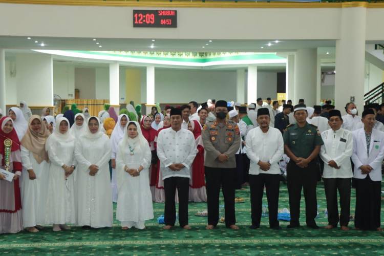 Wakapolresta Deli Serdang Hadiri Dzikir dan Tabligh Akbar Perayaan Tahun Baru Islam 1 Muharram 1444 H Pemkab Deli Serdang
